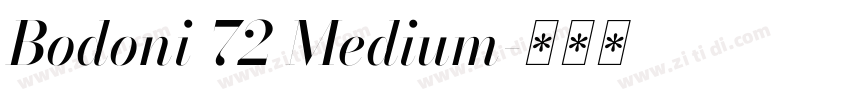 Bodoni 72 Medium字体转换